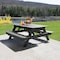 Highwood Usa Rectangle Hometown Picnic Table, Flint, 6 ft L, 30 in H Overall AD-TBL-HI02-FLN - alternate 3